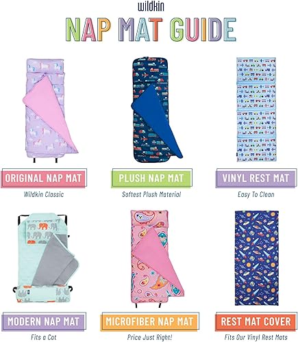 Miniatura 5 de Wildkin Tapete de felpa para siesta para niños pequeños y niñas, el mejor tapete de felpa para siesta para niños, perfecto para guardería y