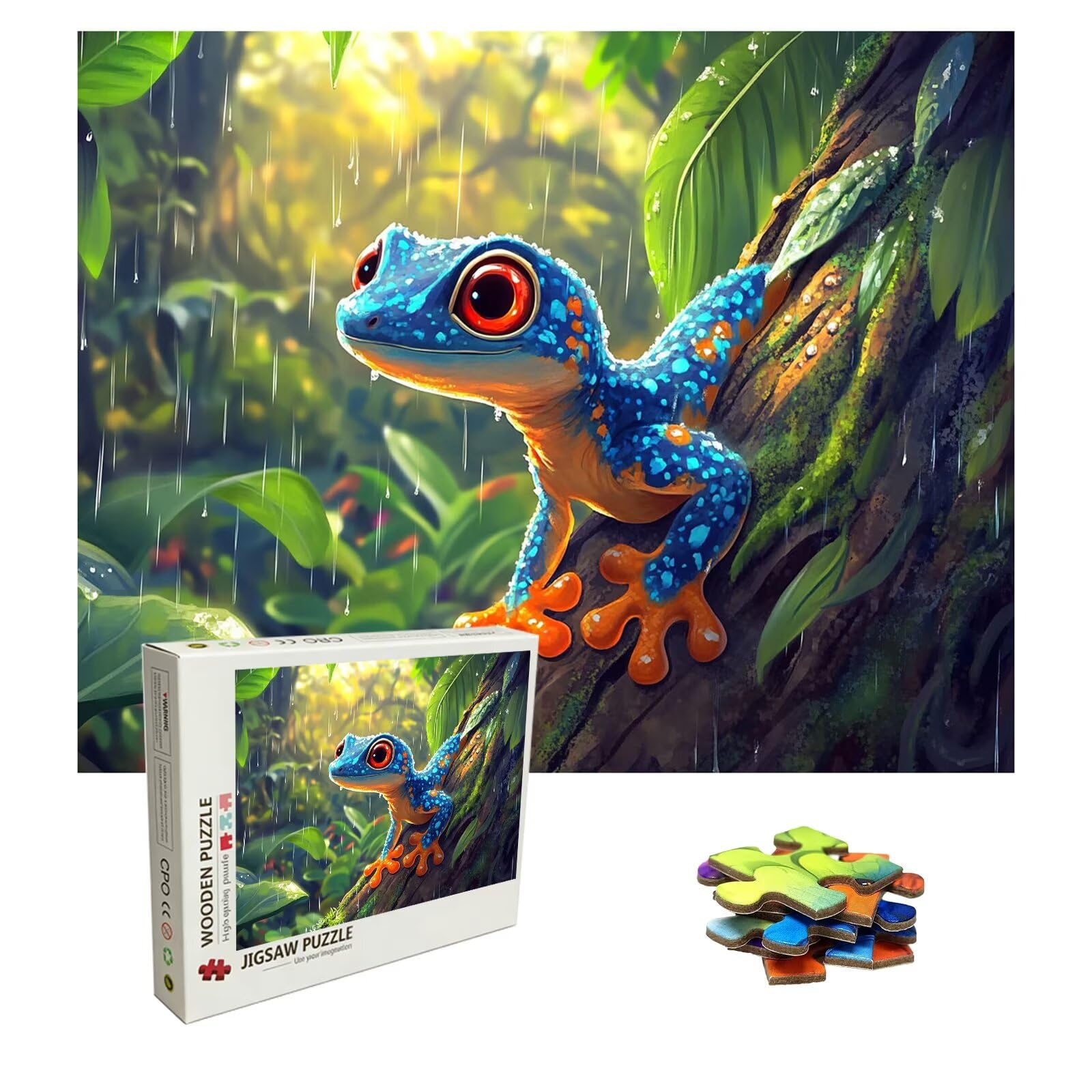 Puzzle 2000 Teile Tier, Holzpuzzle Erwachsene, Klassisches Lernspiel Puzzle Wald, Groß Impossible Jigsaw Puzzles, Wunderschönes Deko Puzzes und Geschenke, Bastelset Erwachsene 99.5 X 70.5cm 8p-720