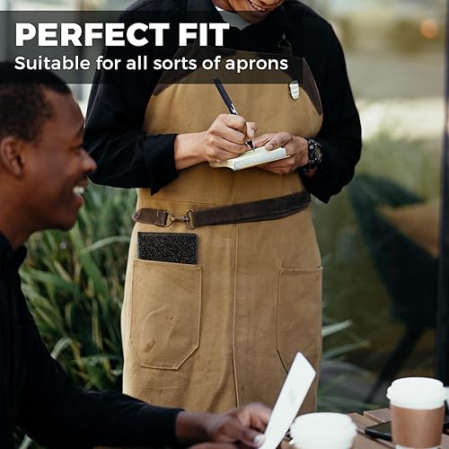 Miniatura 162 de CoBak - Libreta para mesero, organizador con bolsillo con cierre, para personal de restaurantes, 5 bolsillos grandes, con portabolígrafo, verde