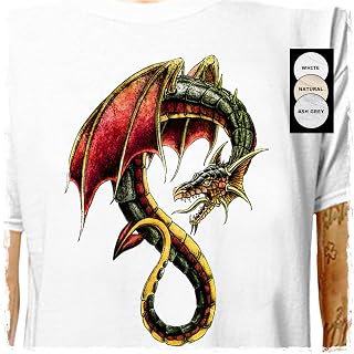 T-Shirt: Dragon Tattoo - Dungeon Master | LazyCarrot (tshirt tee shirt - roleplay wizard monster)