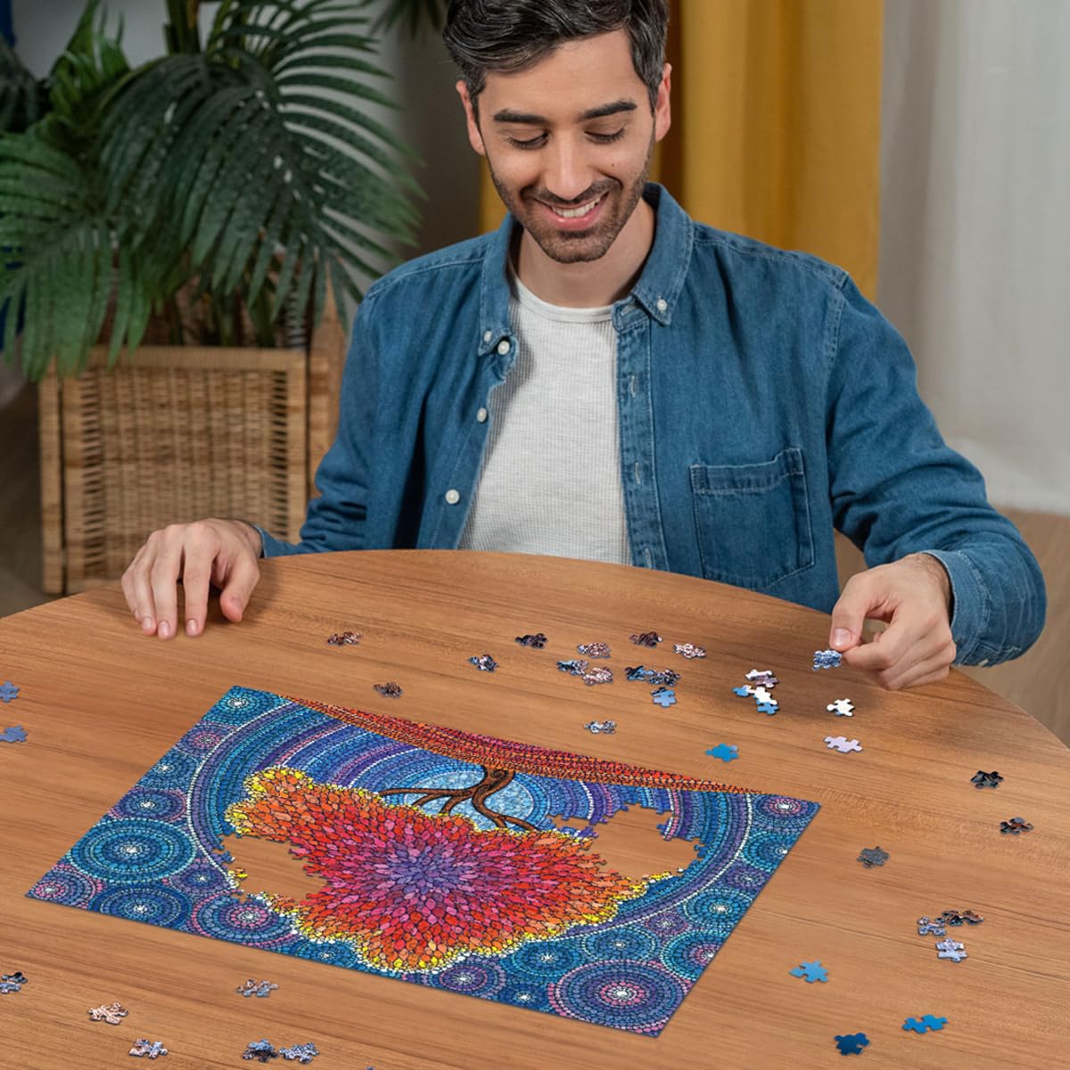 Ravensburger Color Your World Series: Tree of Life 500 Piece Jigsaw Puzzle for Adults - 80686 - Handcrafted Tooling, Made in Germany, Every Piece Fits Together Perfectly - Image 4