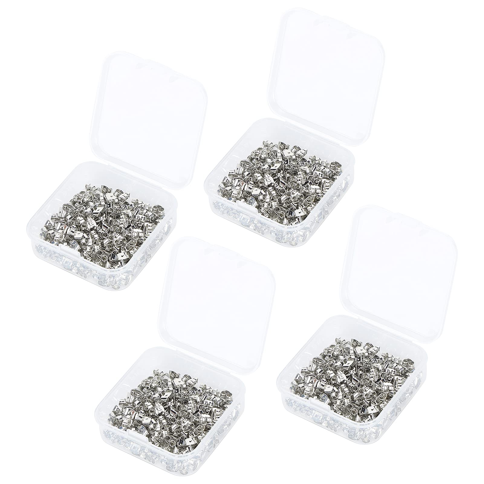 DepisutaIron Earing Backs, Practical Useful Durable Comfortable Aring Steel Stoppers for Studs