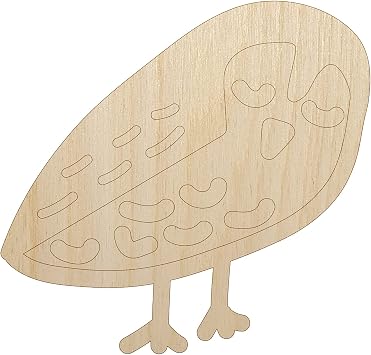 Sweet Owl Doodle Unfinished Wood Shape Piece Cutout for DIY Craft Projects - 1/4 Inch Thick - 6.25 Inch Size
