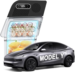 Tlyard Tesla Model Y Car Refrigerator, 22°F Cooling, AI 3-Mode Cooling, Ultra-Low 0.5kWh Power Consumption, Easy Install, Perfect for Tesla Model Y 2020-2025(15L)