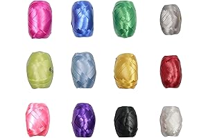 12 Rolls Curling Ribbon, 18 Yards Per Roll