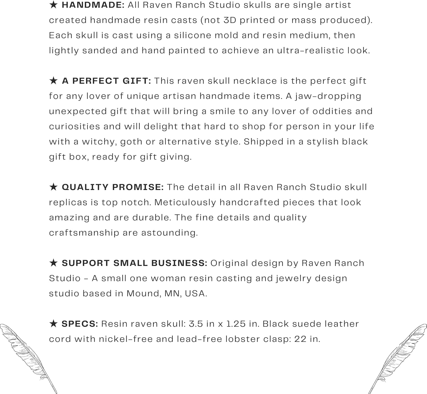 Raven Skull Pendant Viking Jewelry Gift - Resin Bird Skull Necklace - Image 4