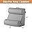 BIEEZZK Orthopedic Bed Wedge Pillow Set 4Pcs, Adjustable Memory Foam Wedges Pillow, Pillow Wedge for Post Surgery, Back Pain Relief, Acid Reflux, Snoring, GERD, Grey