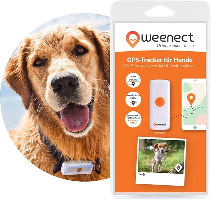Weenect Dogs 2 GPSTracker für Hunde GPSTracking in echtzeit