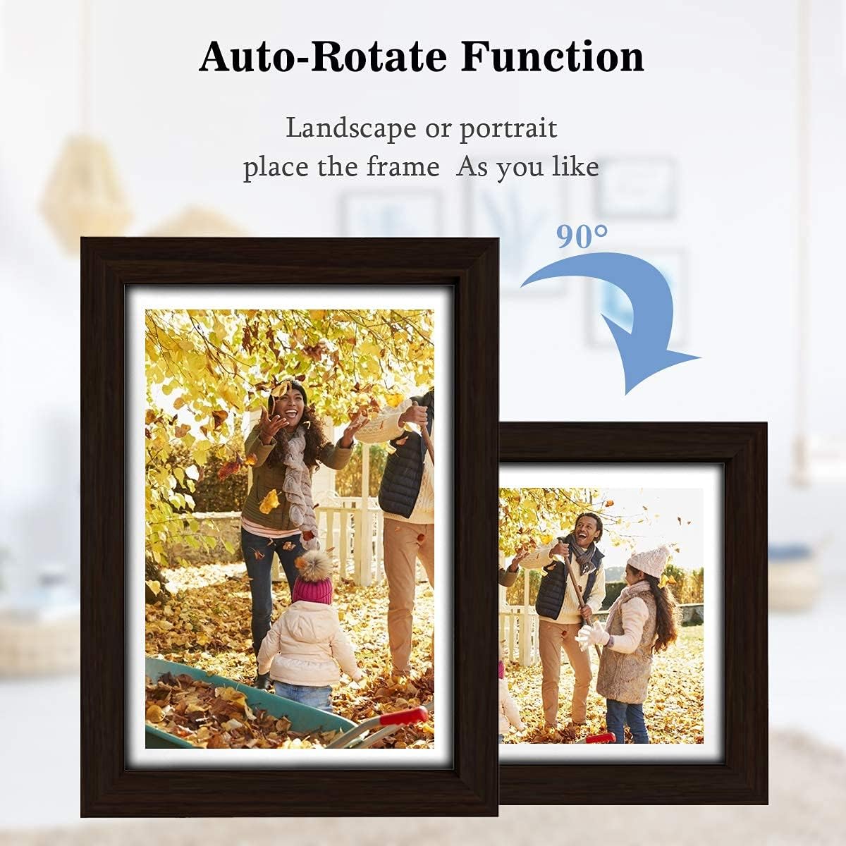 Hоttеѕt Sаlеѕ 10 inch Digital Picture Frame, Smart WiFi Digital Photo Frame 1280x800 IPS Screen, 16GB Storage, Adjustable Brightness, Photo Deletion, Auto-Rotate, Background Music, Support USB & Micro SD Card