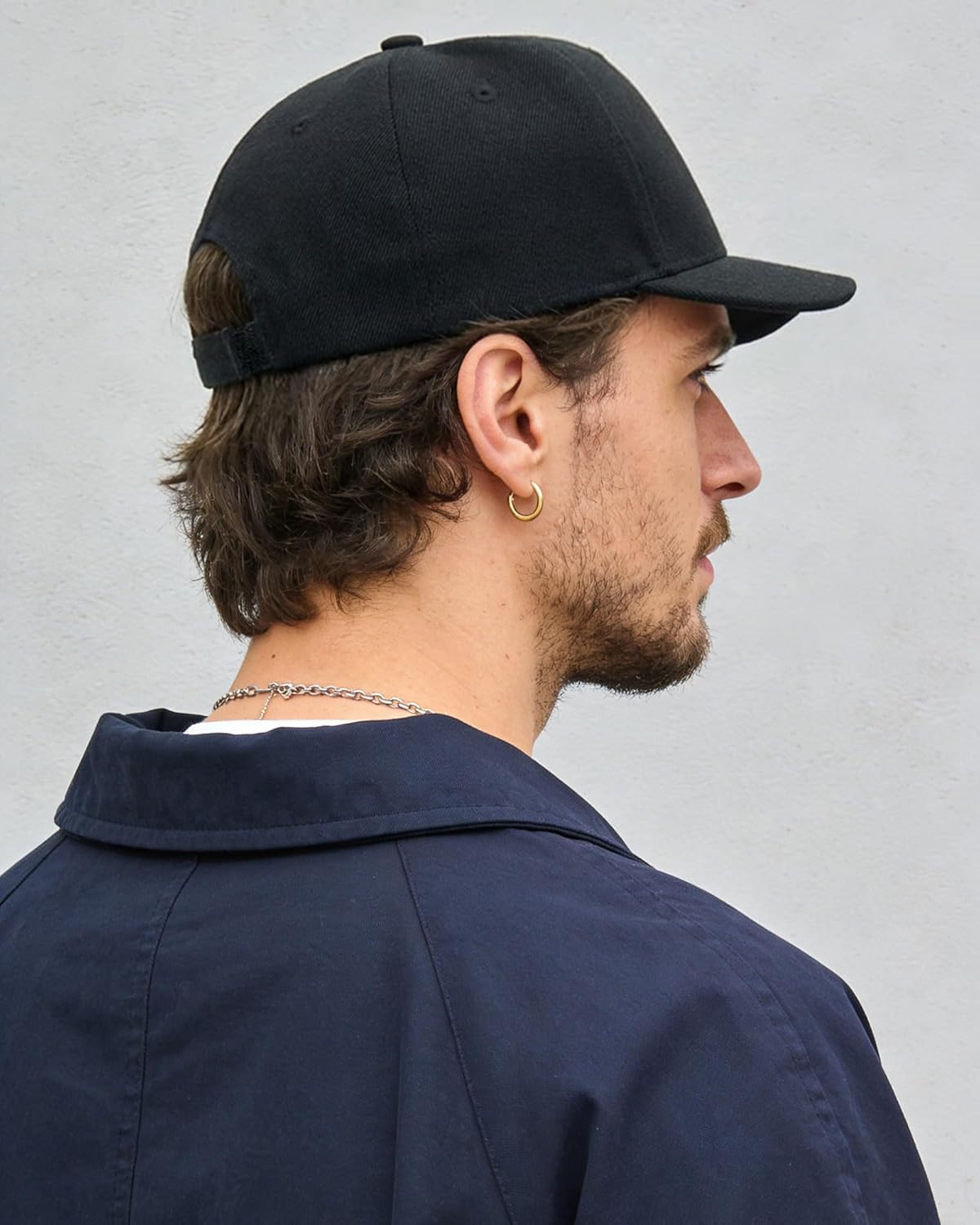 CLAPE Short Brim Baseball Cap, Fashion Cotton Anti Sweat Sunscreen Trucker Hats Short Bill Hats for Men - Image 3