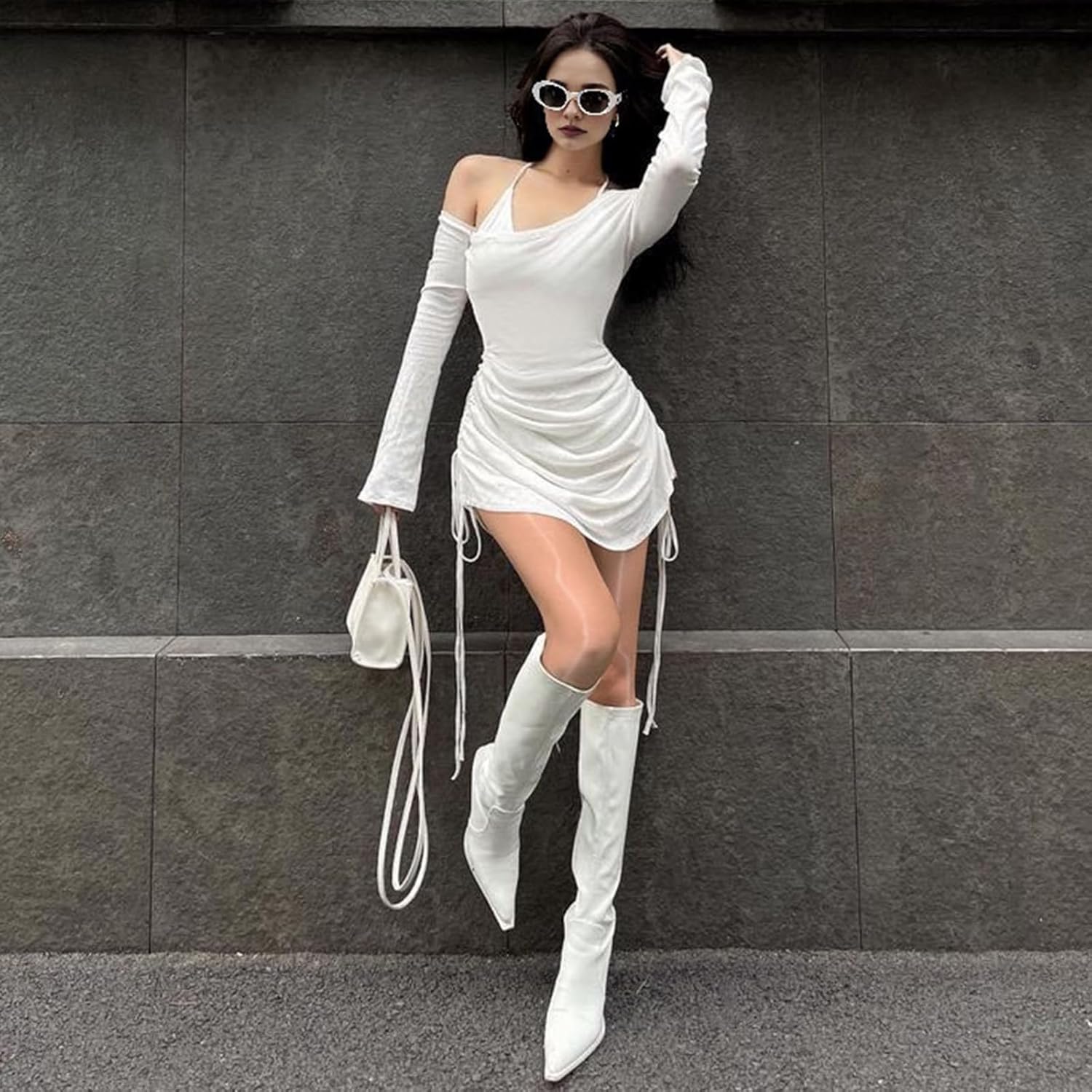 Yilanmy Shiny Sheer Tights for Women T-Crotch Shimmer Tights 20D Ultra Silky High Waist Pantyhose 2 Pairs - Image 7