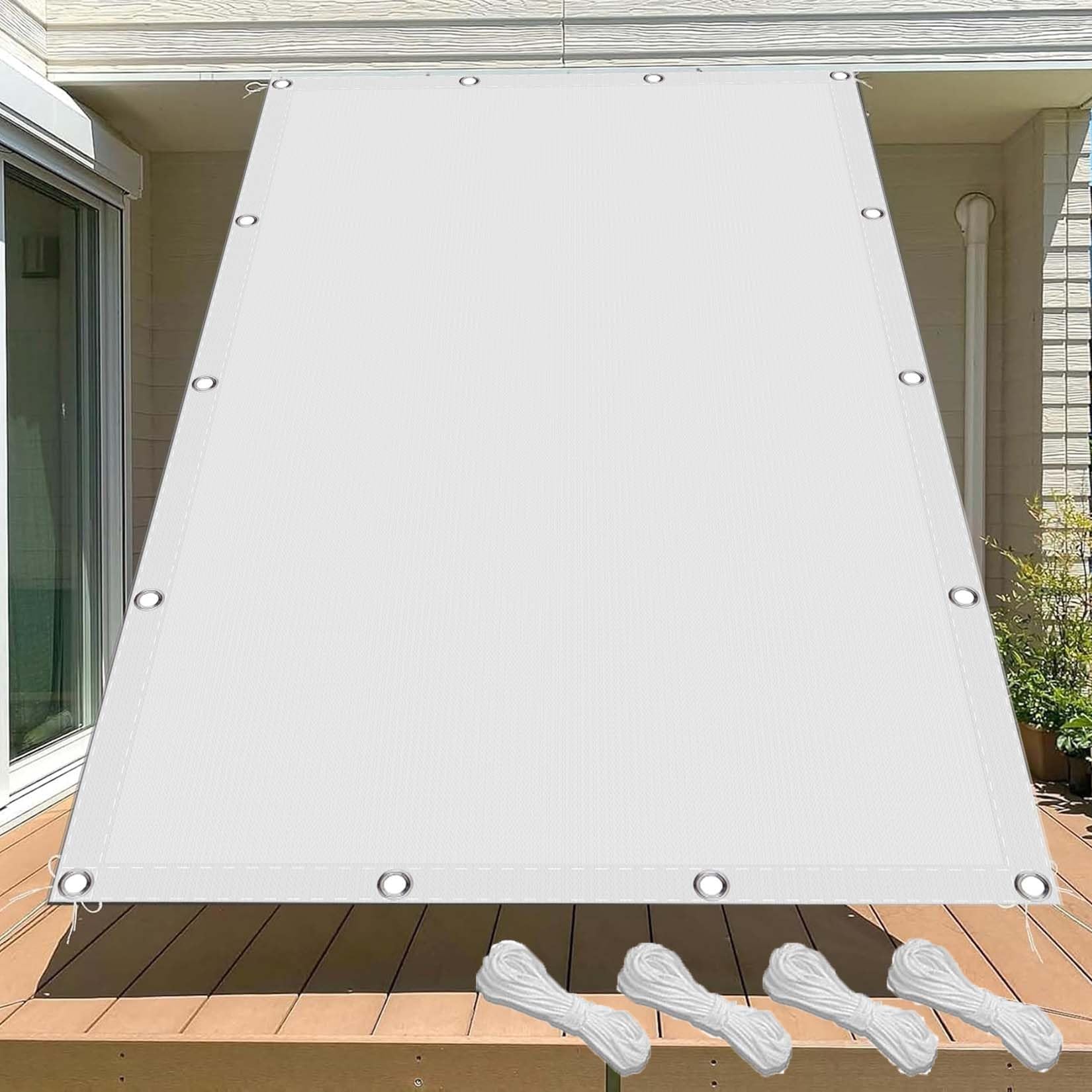 Voile d'ombrage imperméable et coupe-vent, protection UV balcon 240x310