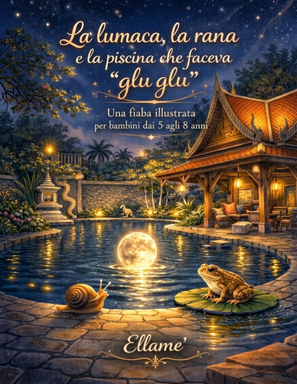 La Lumaca, la Rana e la piscina che faceva "glù glù": Una fiaba illustrata per bambini dai 5 agli 8 anni