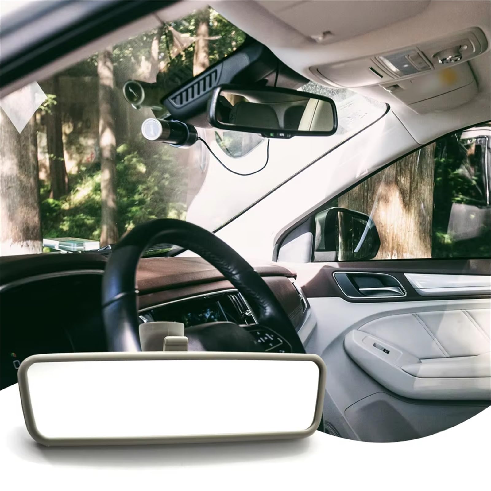 Rétroviseur intérieur Pour Vw Pour Passat Pour B5 Pour Golf 4 Rétroviseur Anti-éblouissement Multicolore En Option Intérieur De Voiture Miroir intérieur Voitures(BK)