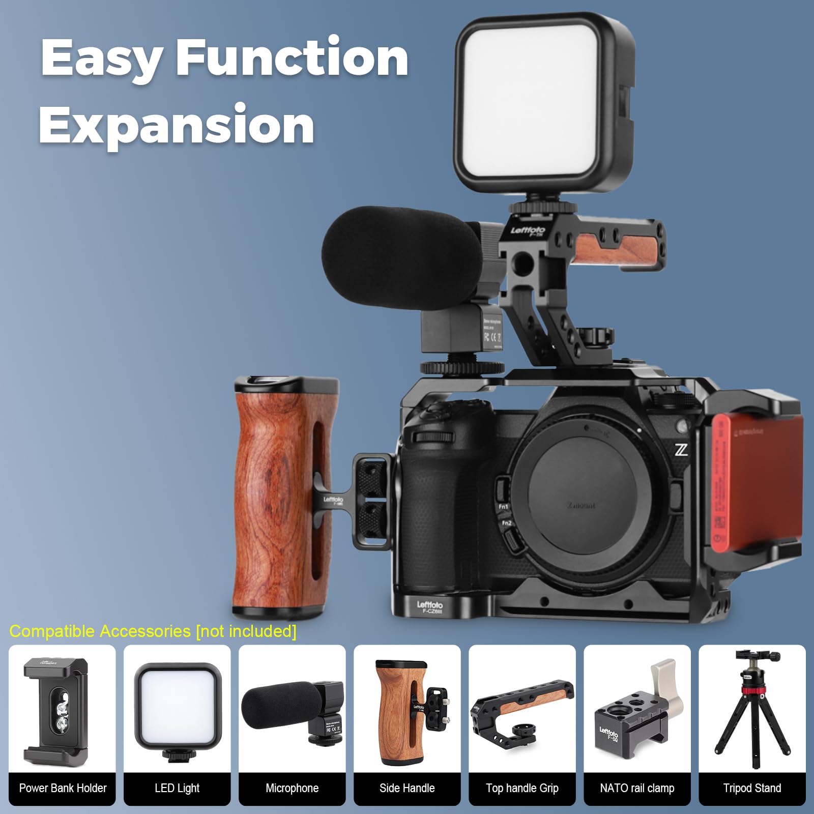Amazon.com : Leftfoto Camera Cage for Nikon Z6III/Z5/Z6/Z7/Z6II