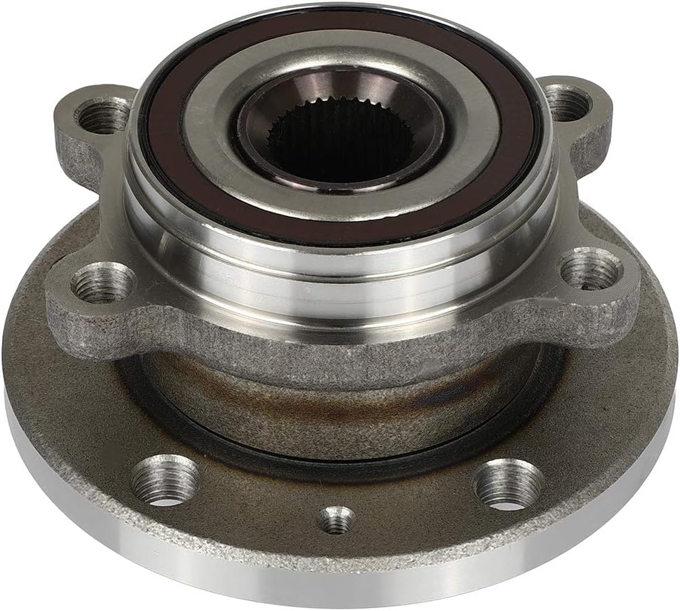 cciyu Wheel Hub Bearing Assembly Front 5 Bolts ABS with Tone Ring Sensor 513253 2006-2012 for Volkswagen Passat Front, 2012 for Volkswagen Jetta Comfortline TDI-GLI-Highline TDI-S Wheel Hubs