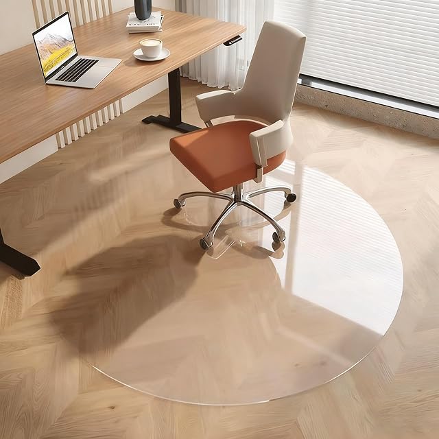 Round Office Chair Mat for Hardwood Floors 1 5mm Clear Chairs Mat Floor Mats Heavy Duty Round Floor