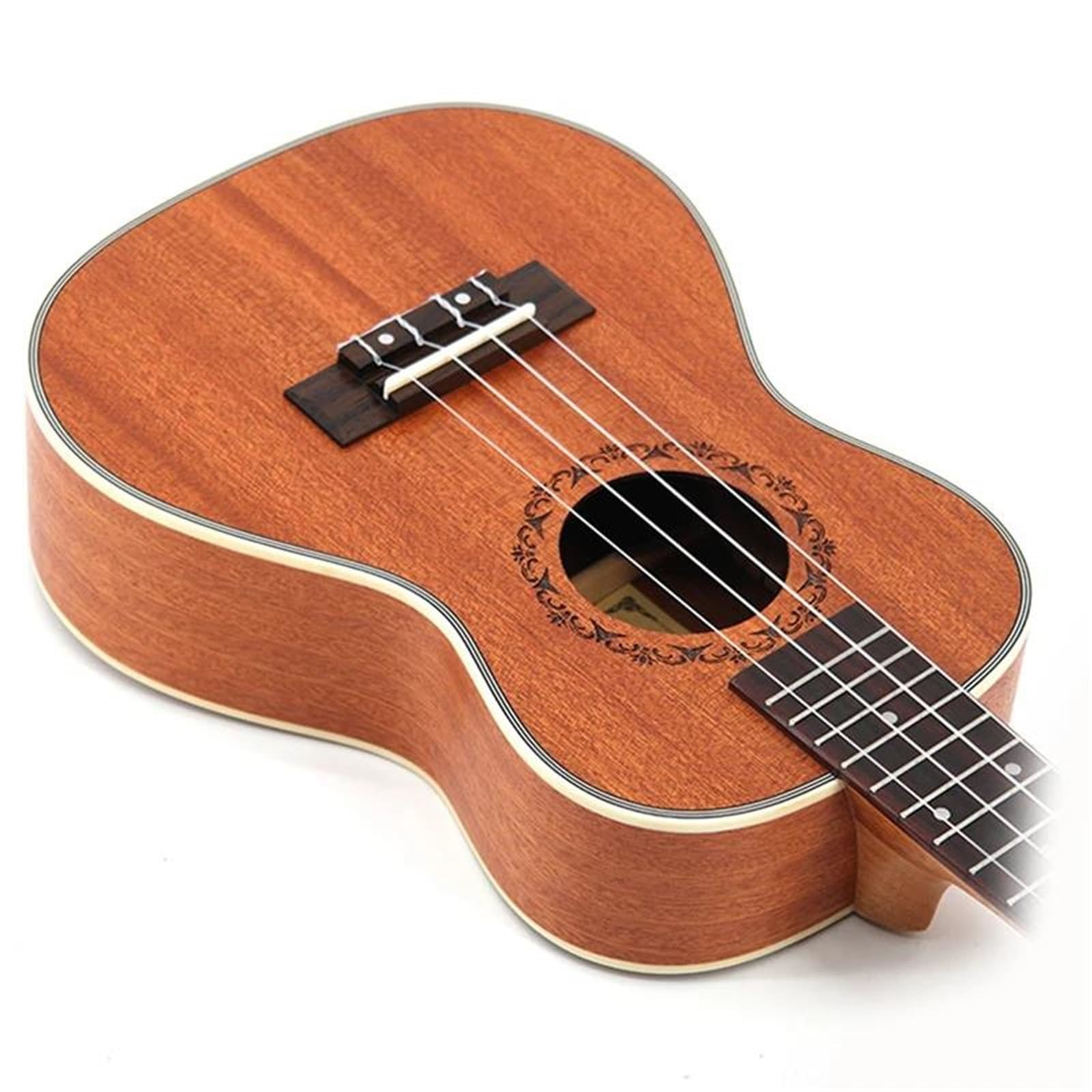 Ukulele 21calowa Gitara Sopranowa Z Drewna Sapele Czterostrunowa Podstrunnicą Palisandru(Ukulele with bag)