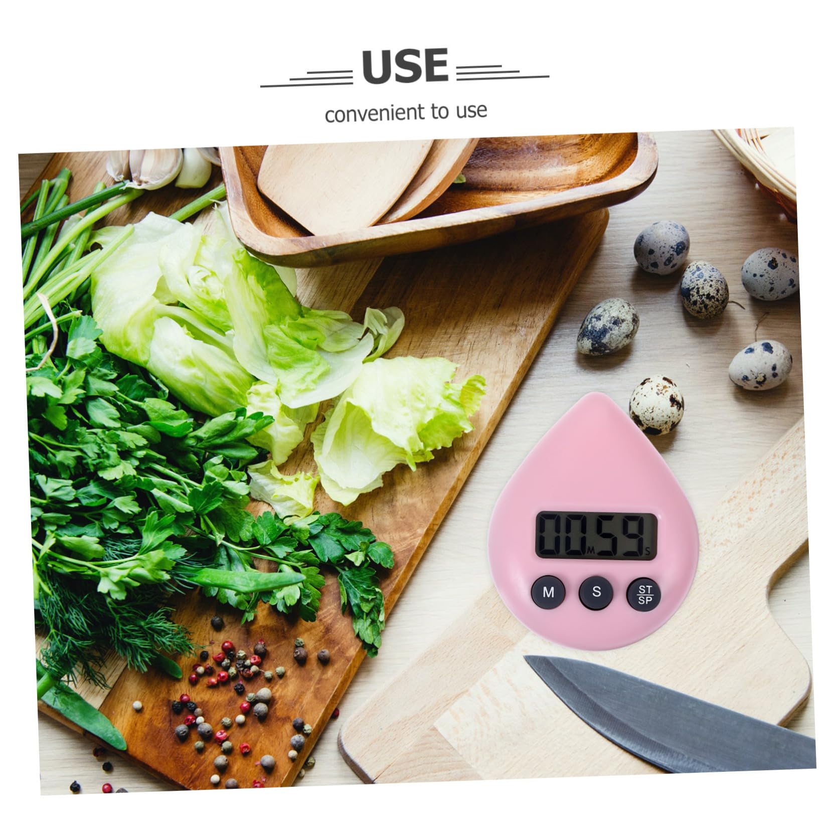 PartyKindom 2x Digitaler Küchentimer - Praktischer Countdown-Timer Für Kochen & Backen