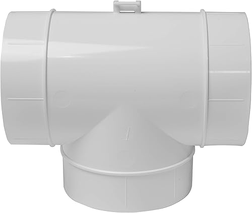 Miniatura 1 de Vent Systems Conector de conducto de 4 pulgadas, adaptador de manguera de 3 víasdivisor para manguera, conector de tubería redonda en forma de T,