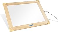 Guidecraft LED Activity Tablet: Light Up Kids Light Pad for Preschool Sensory Play, Tracing, Stenciling & Classroom Learning