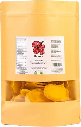 Premium Dried Mango Slices, Lightly Sweetened, Resealable Pack 1kg 2.2lb