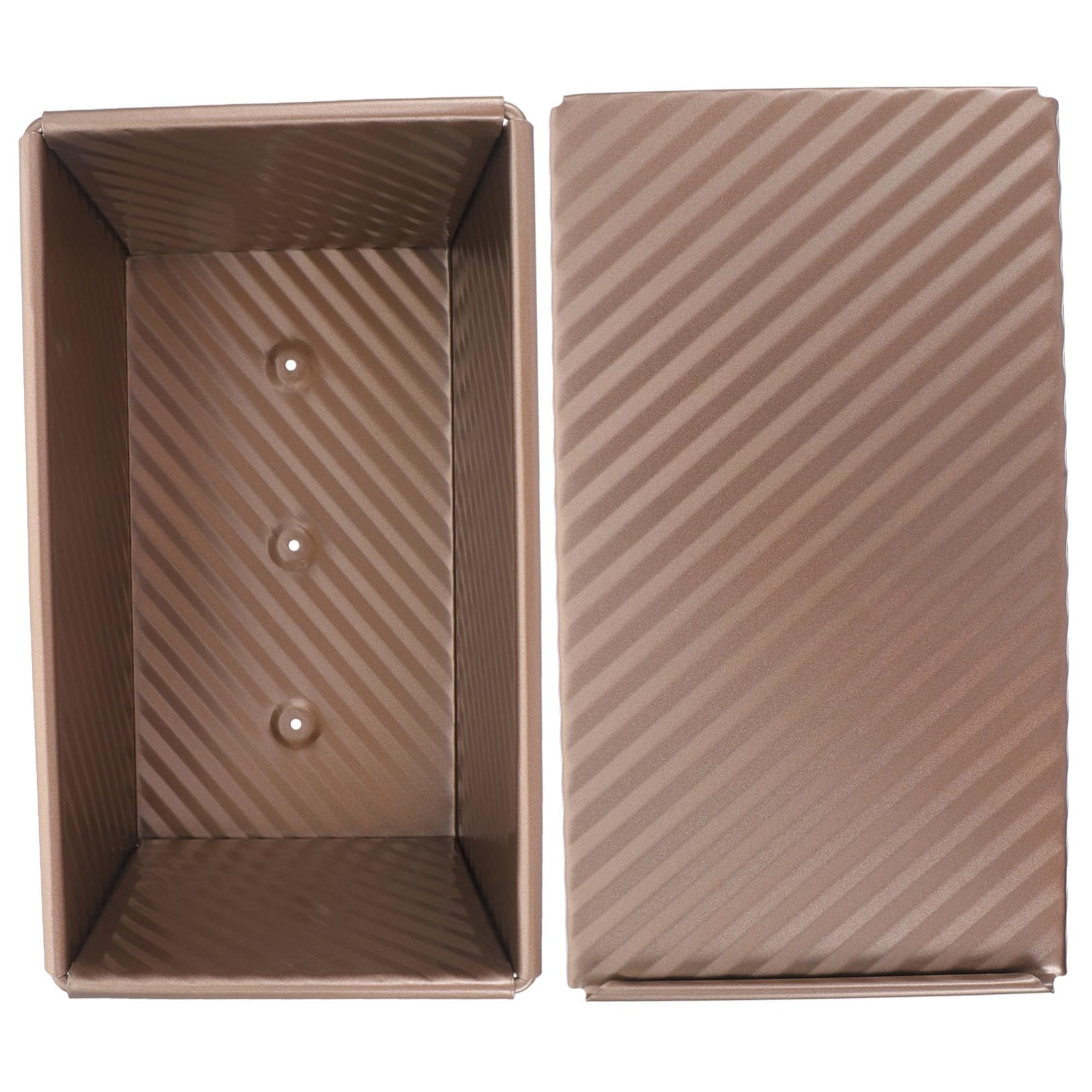 Molde De Pan Para Hornear De Acero Al Carbono Con Tapa Utensilio De Cocina Antiadherente Para Pan De Molde Para Panadería y Uso Doméstico