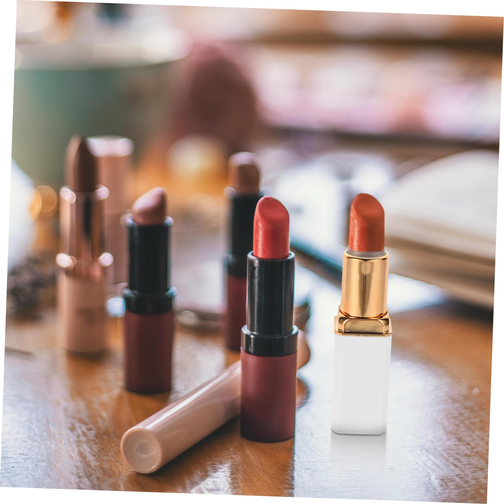 PACKOVE Tubo De Labial Recargable Para Mujeres Envases De Brillo De Labios De Contenedores Vacíos Para Maquillaje Para Y Almacenamiento De Cosméticos 10 Piezas X 5