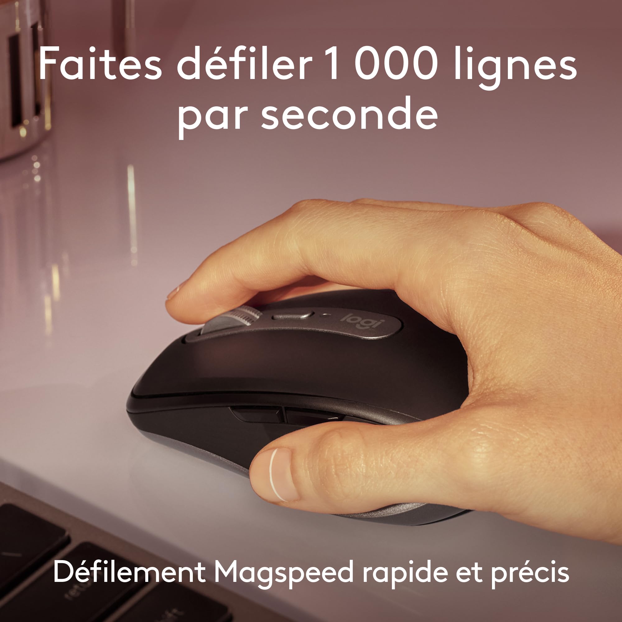 Logitech MX Anywhere 3S for Mac, souris Bluetooth compacte sans fil,