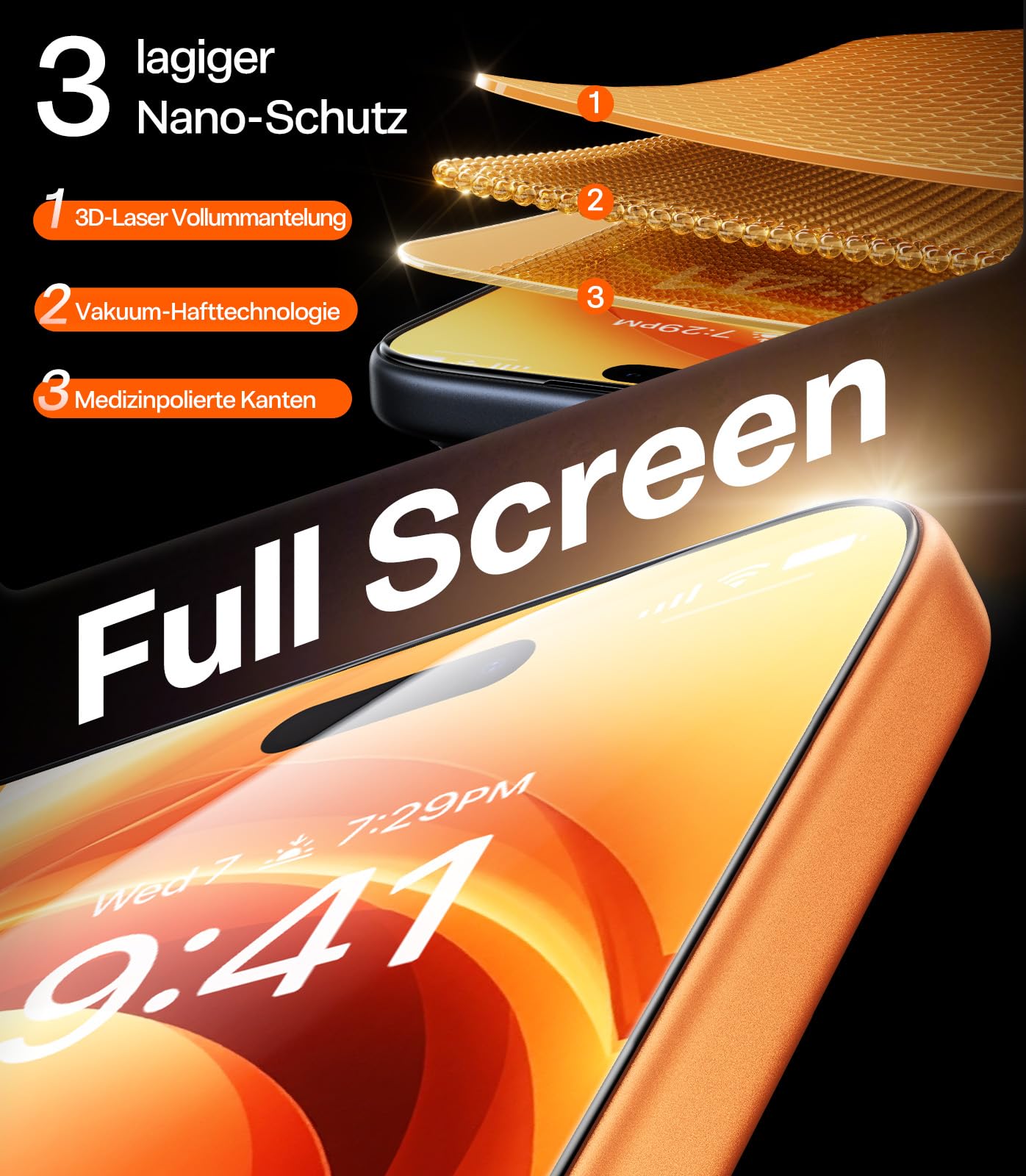 TORRAS für iPhone 17 Pro Max Hülle + Panzerglas, Q3 Spin Hülle mit 360° Ständer Transparent, 18N für MagSafe, 3,66 m Militär-Fallschutz + 2 Stück 9H+ Full Screen Schutzfolie, Auto-Montage, Kratzfest,