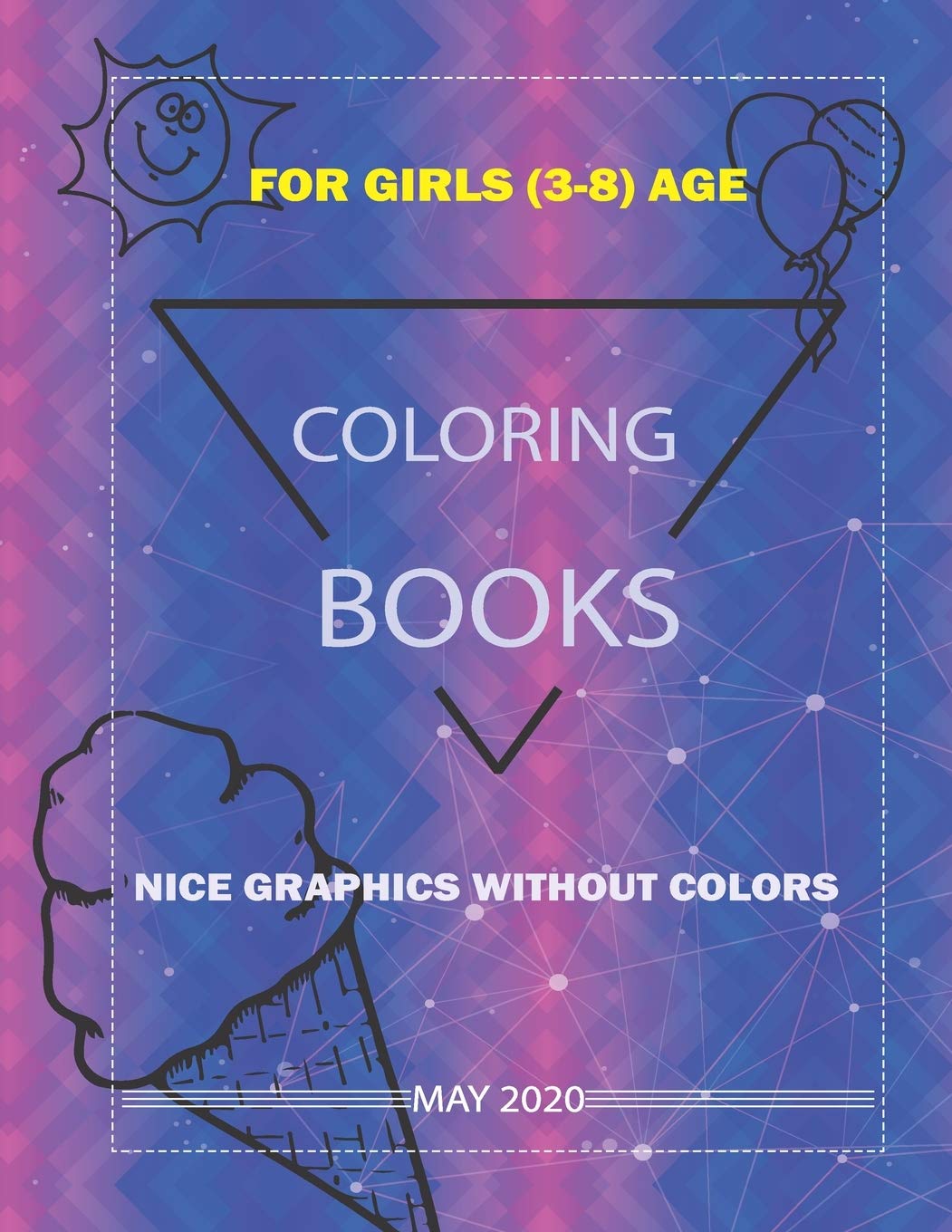 Coloring Books For Girls: Coloring books for girls: very beautiful: giraffe, cat, dog, lion, butterfly, rose, rabbit, lion, school bus, bird, bird and more, Ages 3-8