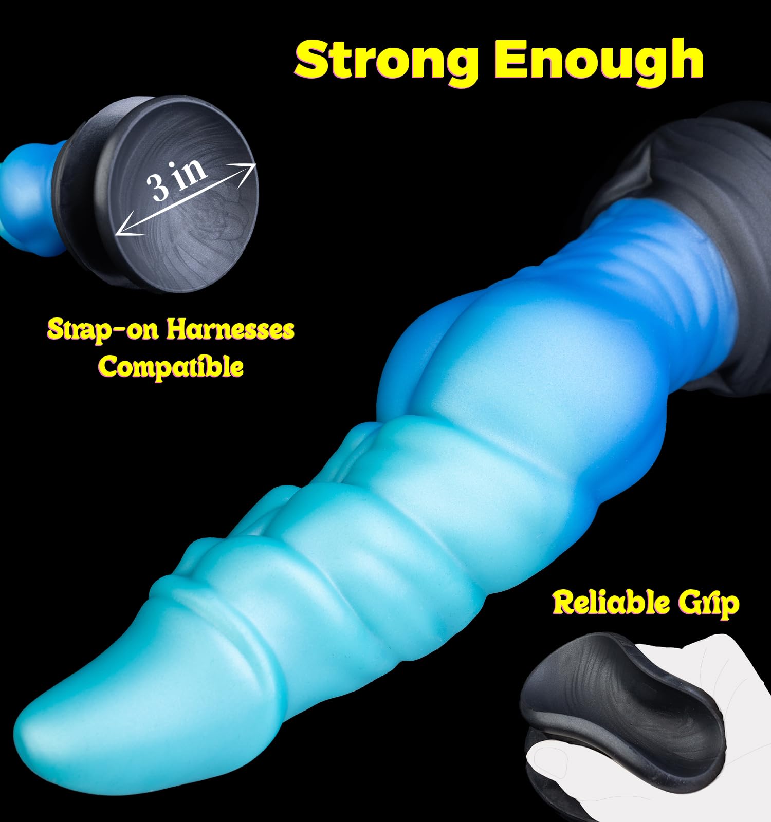 11" Huge Big Monster Knot Dildo - Thick Fantasy Dragon Horse Curved Anal Dildo with Large Suction Cup, Girthy Giant Ribbed Dildos for Men Women, Massive Adult Sex Toys & Games for Sexual Pleasure