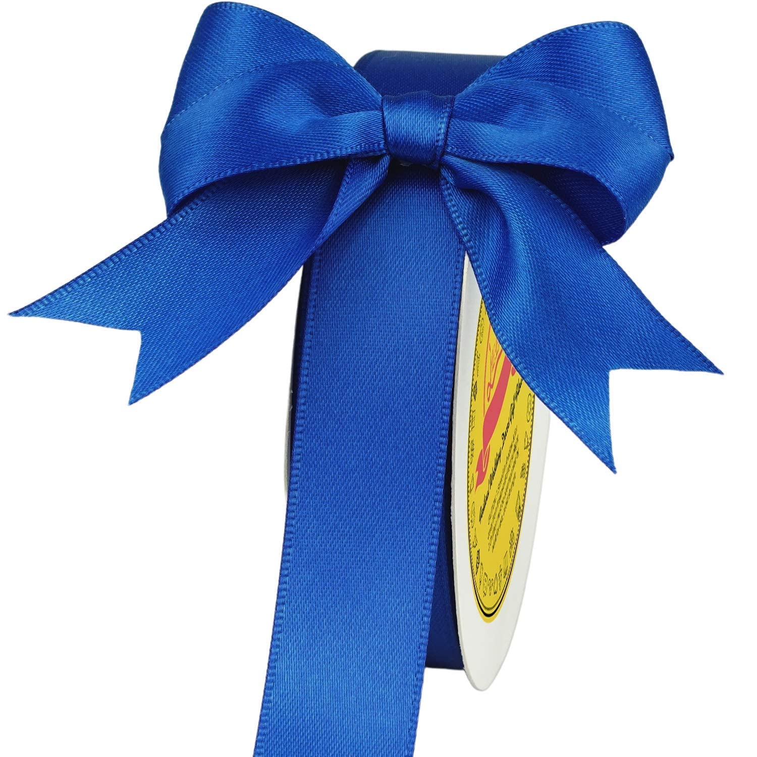 Double Face Royal Blue Satin Ribbon 7/8 inch X 25 Yards Polyester Royal Blue Ribbon for Gift Wrapping Very Suitable for Weddings Party Invitation Decorations and More