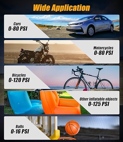 Miniatura 6 de Avid Power Compresor de aire para inflador de neumáticos, bomba de neumáticos de coche inalámbrica de 20 V con batería recargable de iones de litio,