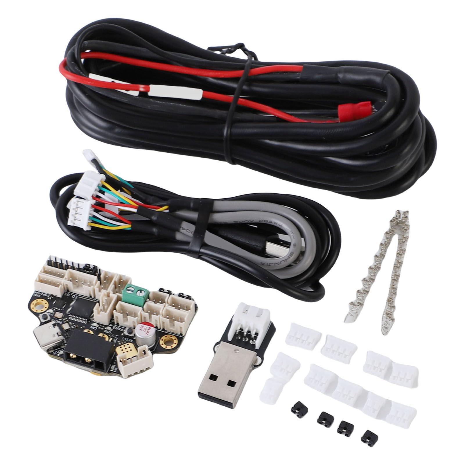 FTVOGUE Placa Adaptadora de Bus CAN Placa de Control PCB con STM32G0B1T3 TMC2209 2 Más 1 Puertos USB 4 Salidas de Ventilador Soporte de LED RGB para Actualizaciones de Motor de Extremo Caliente de