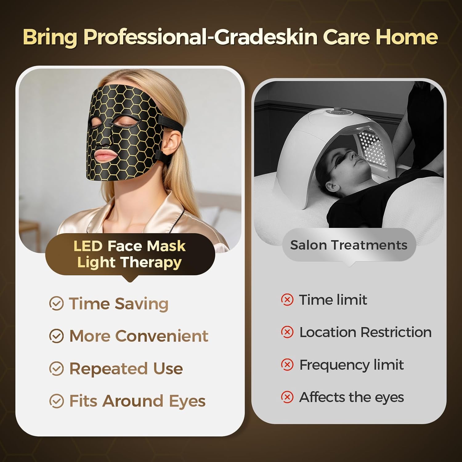Red Light Therapy Mask for Face, 7-Color LED Face Mask, Near Infrared 850nm, Anti-Aging Wrinkle Reduction & Acne Treatment, At-Home Skin Rejuvenation Beauty Device for Women & Men