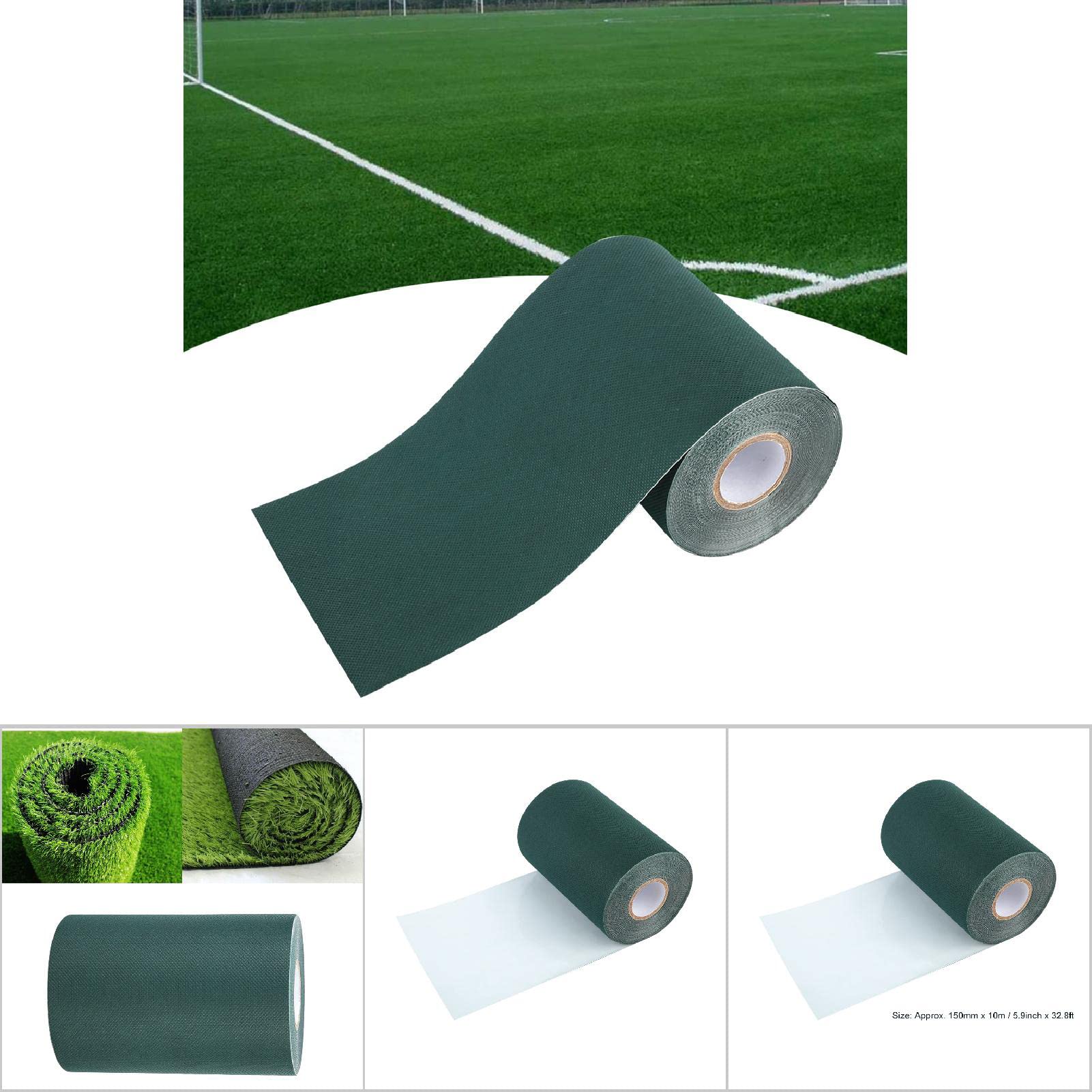 Ruban à gazon, Bande Adhésive De Gazon De Bande De Gazon Synthétique De 150mm x De 10m De Ruban Adhésif De Bande d'herbe De Tapis d'herbe (2 Couleurs)(Vert)