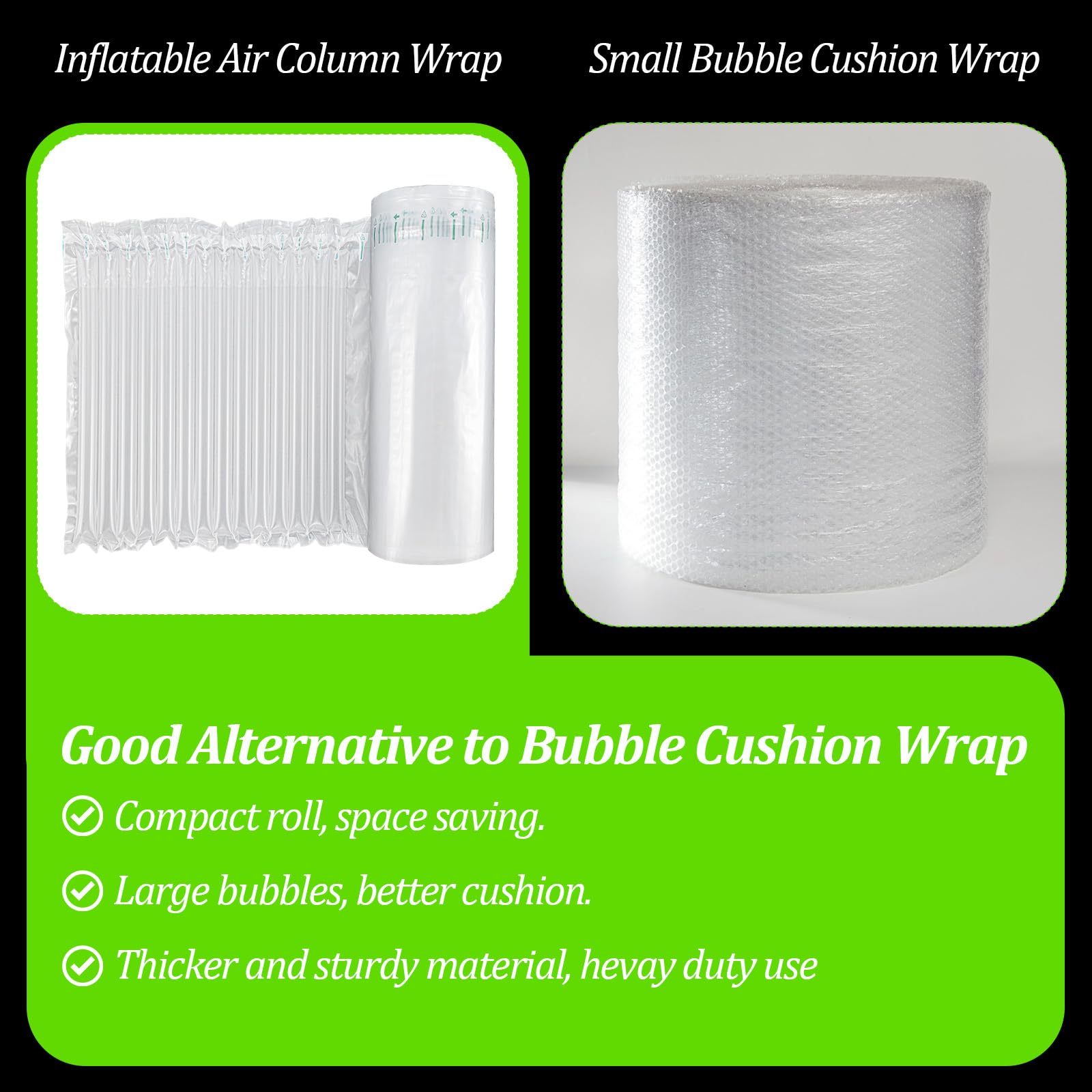 Envoltura acolchada de burbujas grande de 12 x 328 pies para embalar, almohadas de aire inflables para envío y mudanzas, bolsas protectoras de viaje, bolsas protectoras de viaje resistentes para