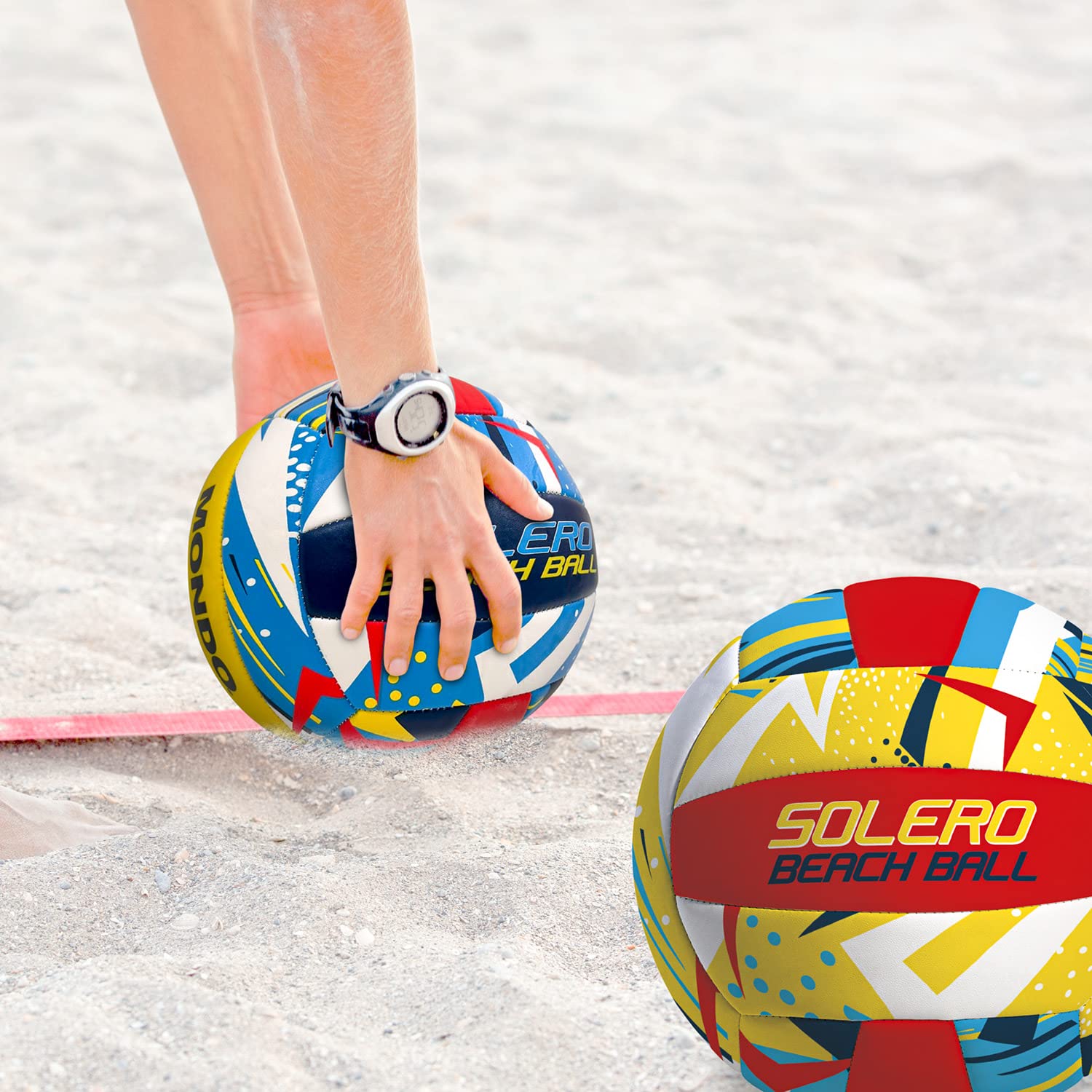 Mondo Toys Spielball Volleyball Größe 5 PVC Sponge Soft Touch