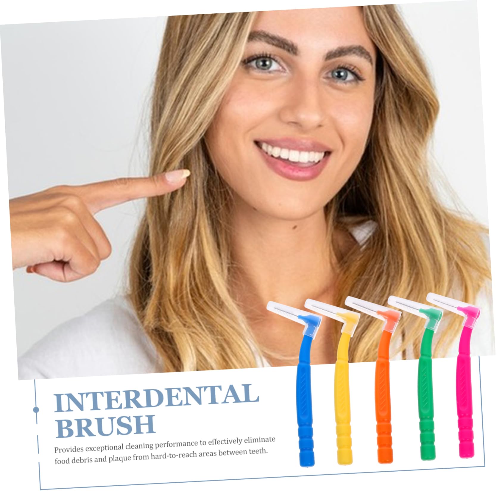 Didiseaon Colorful Interdental Brush Set 50pcs Cleaning Tools for Sink Gum Cleaning Brush