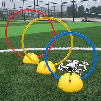 Fpv Drone Kits for Racing, Drone Obstacle Course Kit with 3 Easy-Assemble Hoop Gates in Various Sizes, Aircraft Practice Home Game for Kids/BeginnersDiameter 70cm 27 1/2"