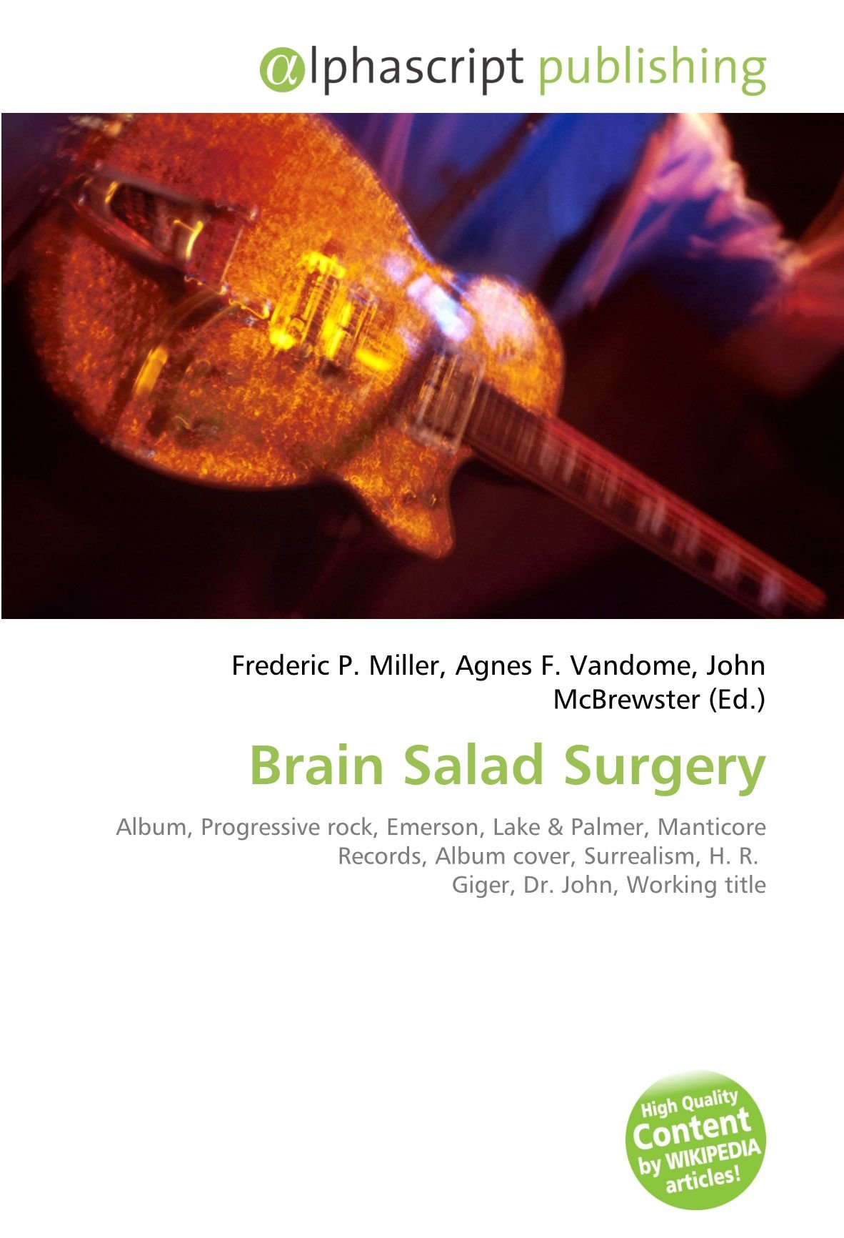 Brain Salad Surgery Édition Prestige pressage Audio Haute Fidélité pour Platine