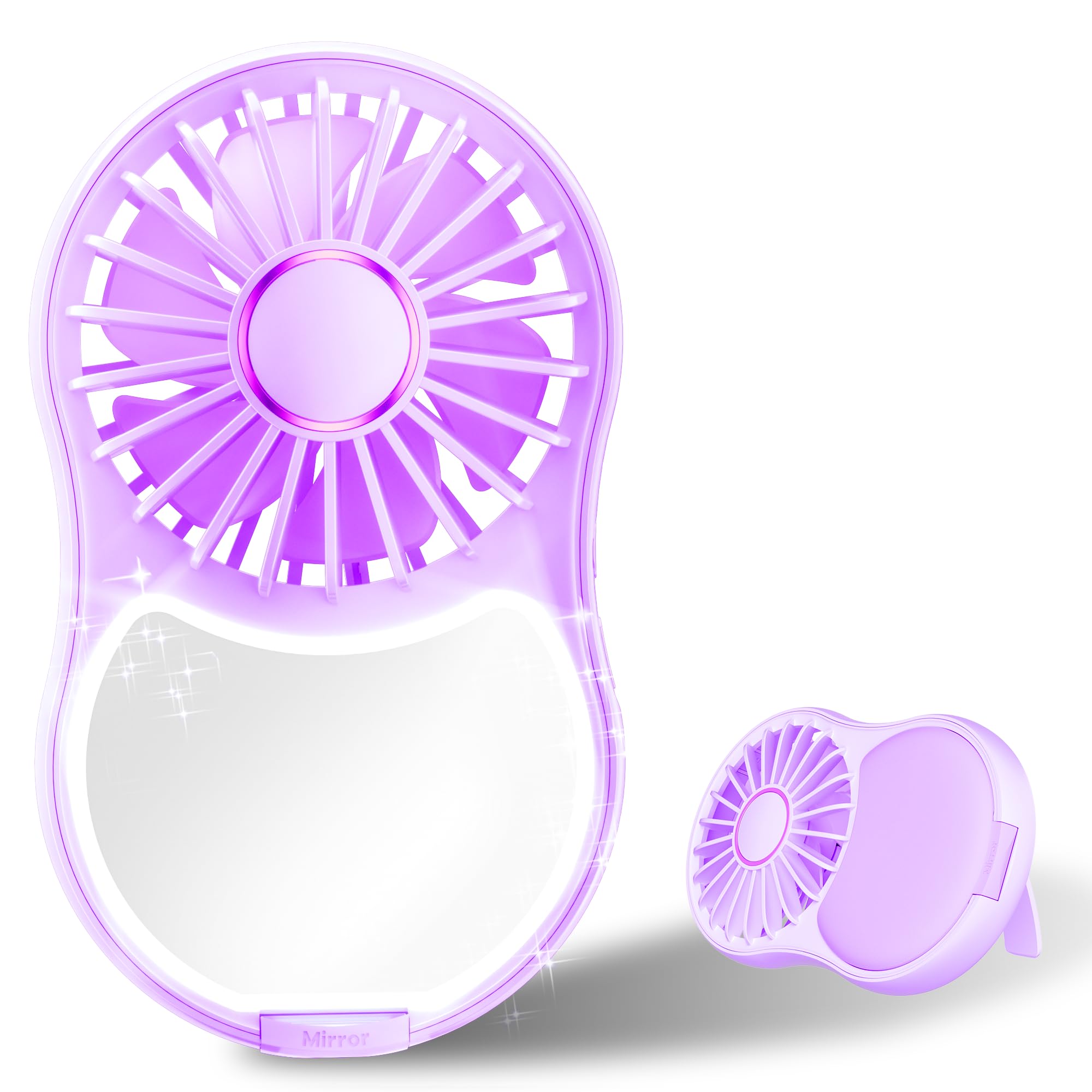 Amazon.com: JIAGE Portable Handheld Fan, Mini Lash Fan, LED Light