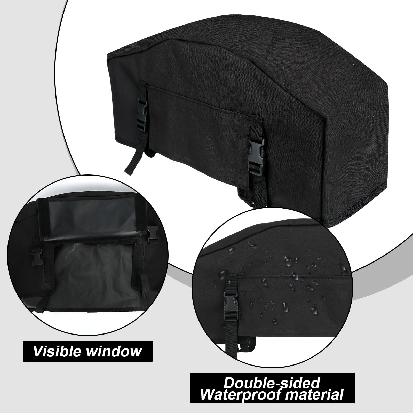 BOXOB Housse de Protection Treuil, Robuste Imperméable Résistante aux Intempéries pour Treuils Électriques Intérieurs et Extérieurs Jusqu'à 12 000 lb