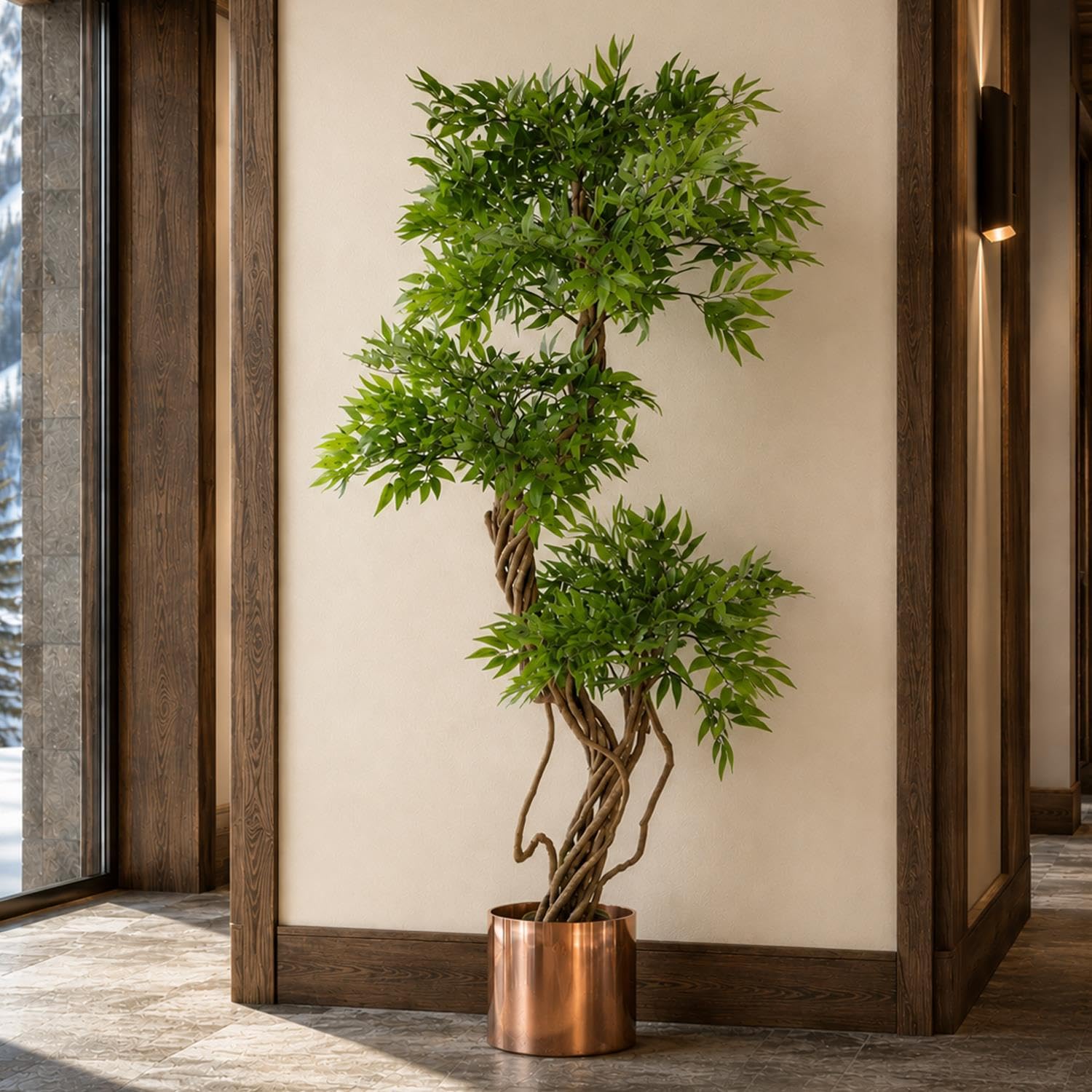 Botanik Realistic Artificial Japanese Fruticosa Ficus Tree