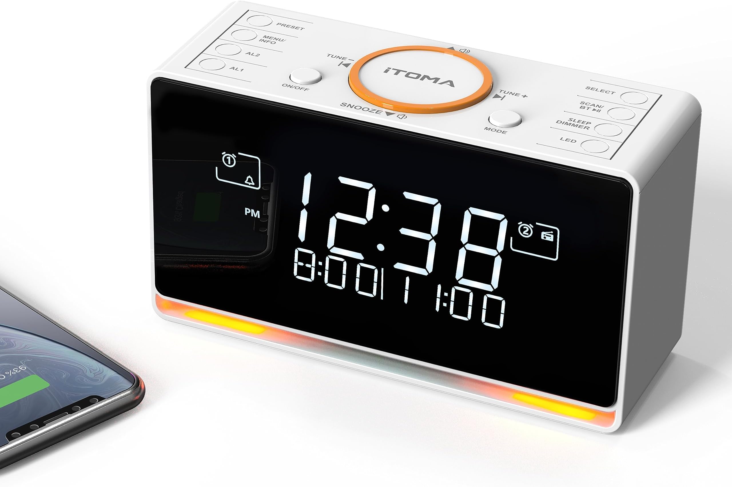 Pure Siesta S6 Bluetooth Radio Alarm Clock (DAB/DAB+ Digital Radio, FM