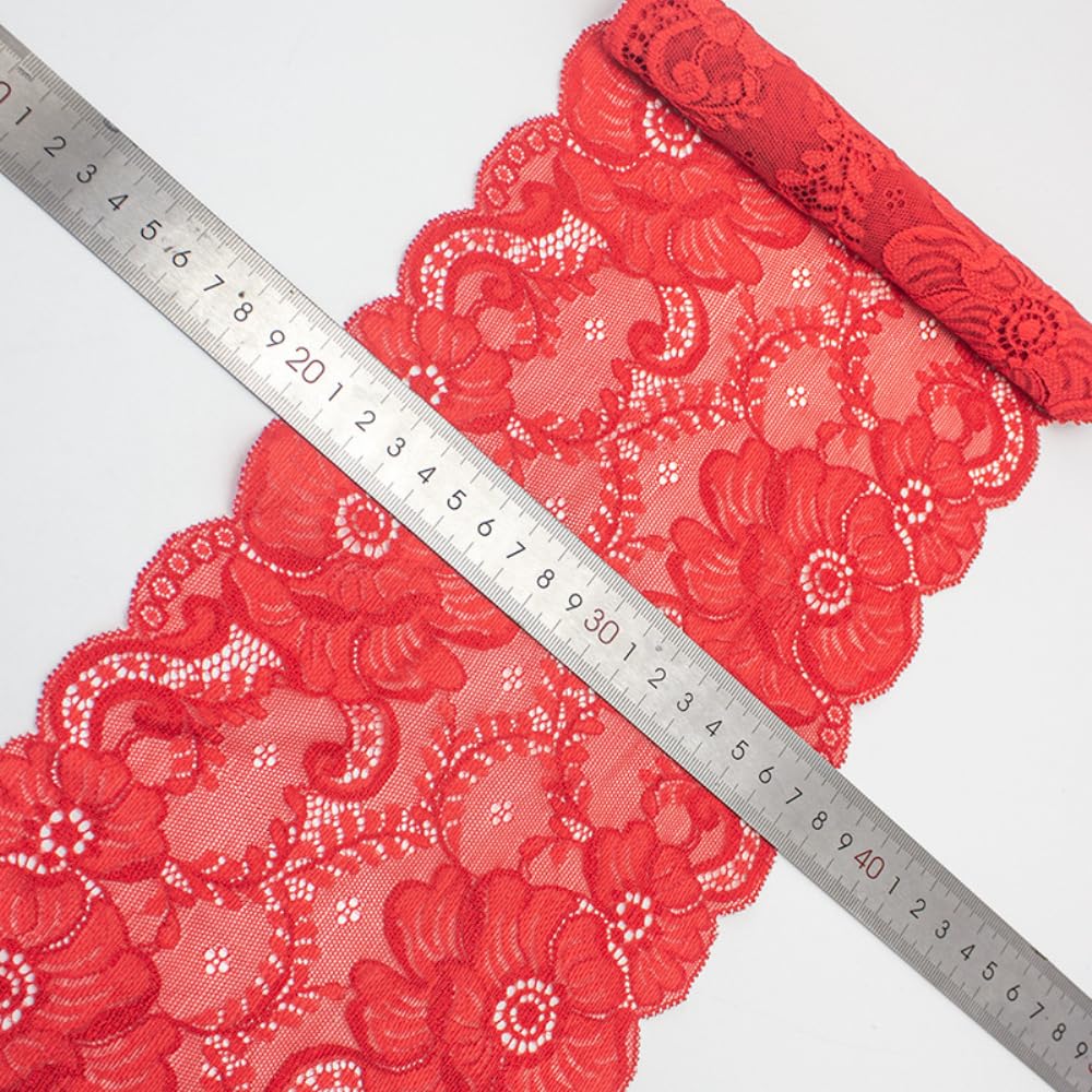 1 Yard 18 cm di Larghezza Nastro in Pizzo Vintage,Bordatura in Pizzo Bianco,Bordatura in Pizzo per Il Fai da Te,per