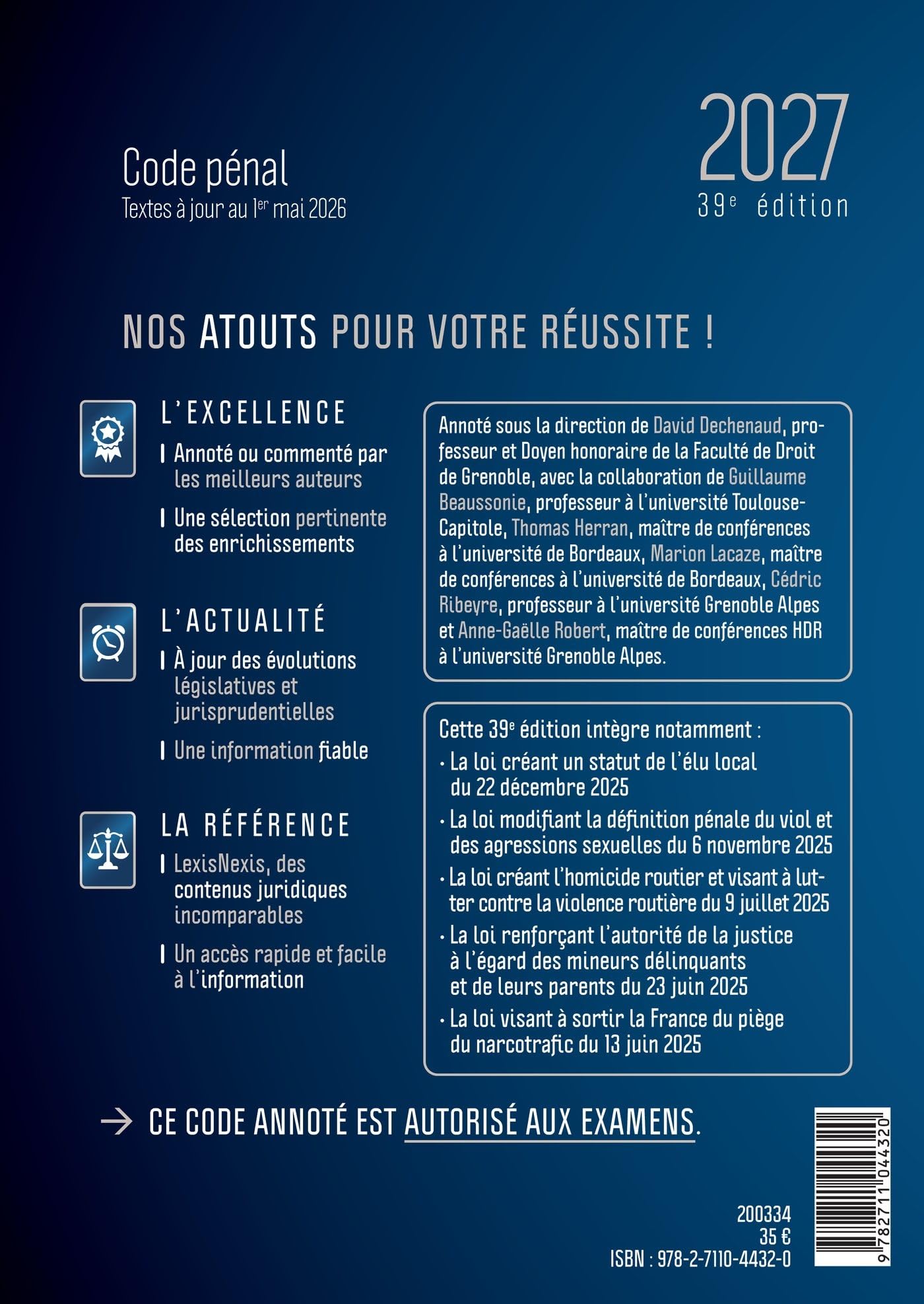 Code pénal 2027