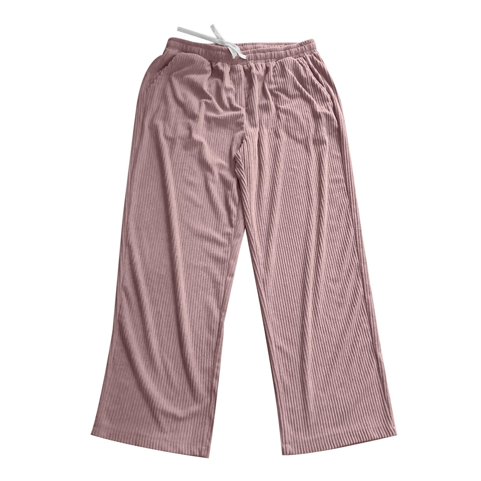 Generico Pantaloni di Velluto A Coste Uomo,Pantaloni Casual Uomo | Pantalone Wide‑Leg Vita Elastica Pantalone Dritti Coulisse Confortevole Con Tasche Streetwear Per Weekend City Outings