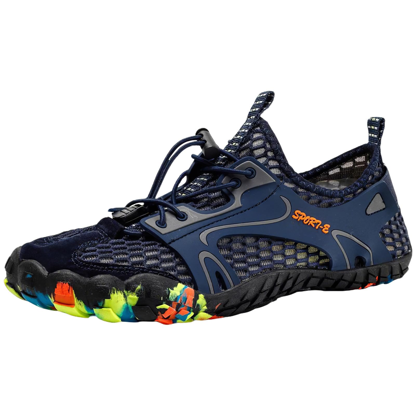 Men's Quick-Drying Water Shoes Non-Slip Breathable Mesh Outdoor Aqua Sneakers for Fishing Rafting Surfing